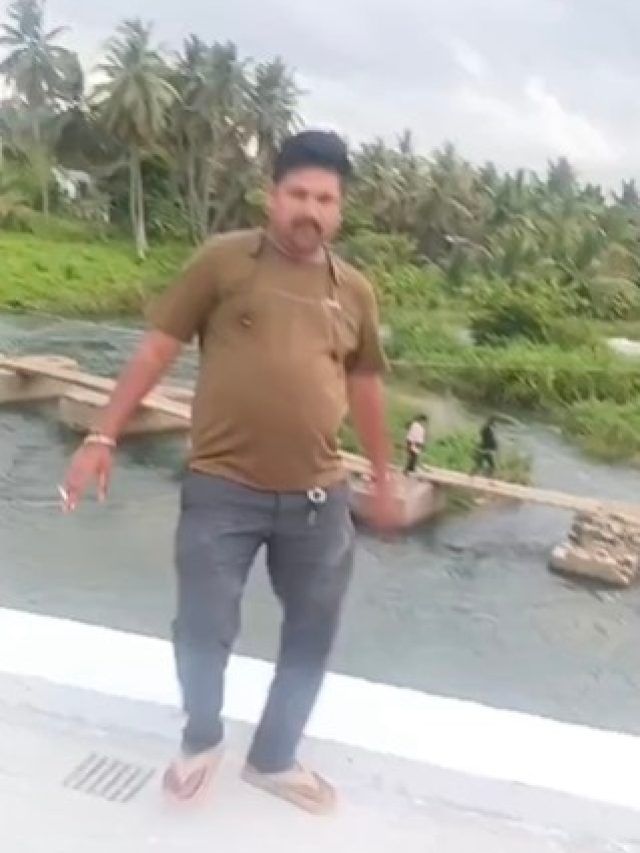 रील बनाने के चक्कर में कावेरी नदी में गिरा शख्स, वीडियो आया सामने