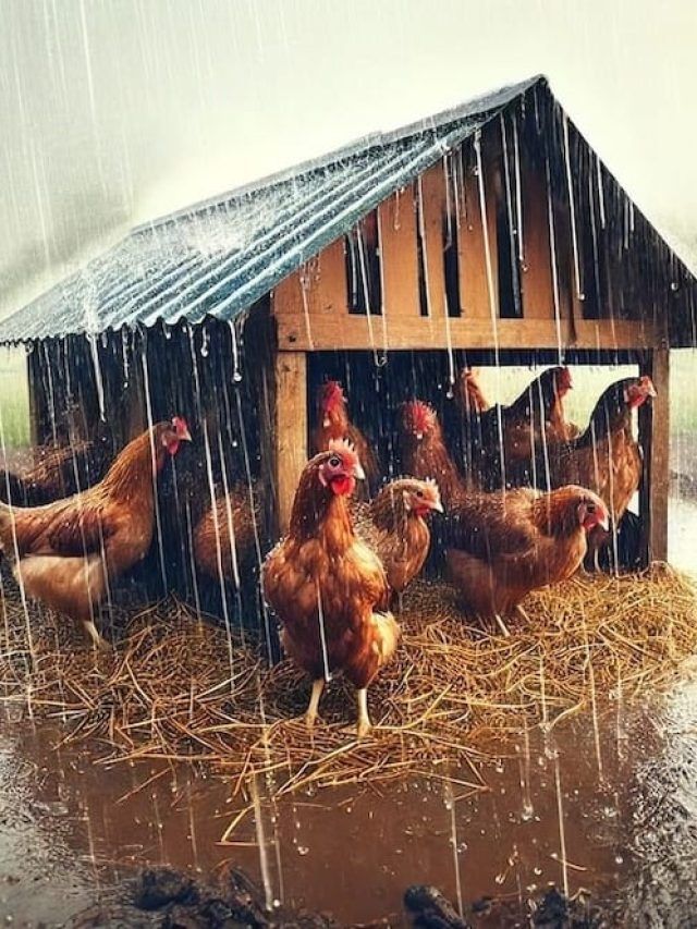 बरसात में मुर्गियां भी पड़ सकती हैं बीमार, देखभाल का जानें सही तरीका