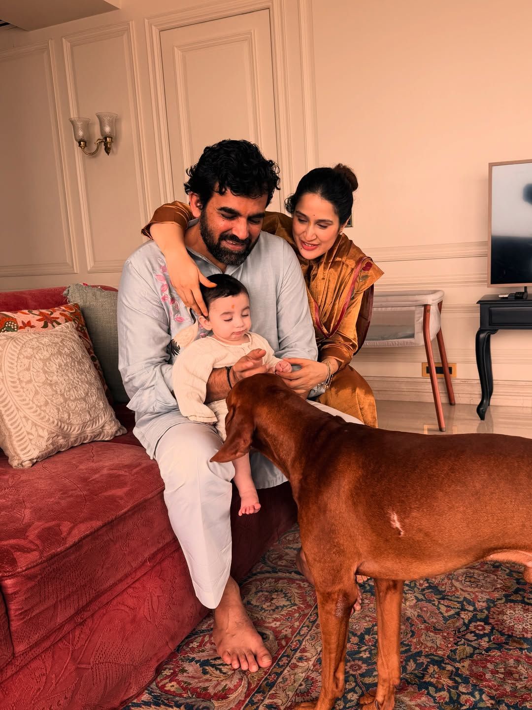 Zaheer Khan, Sagarika share photos of their son