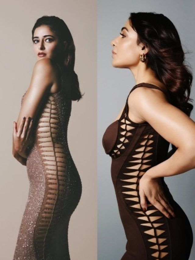सामंथा जैसा आउटफिट पहन इतराईं Ananya Panday, कटआउट गाउन में छाया लुक, PHOTOS