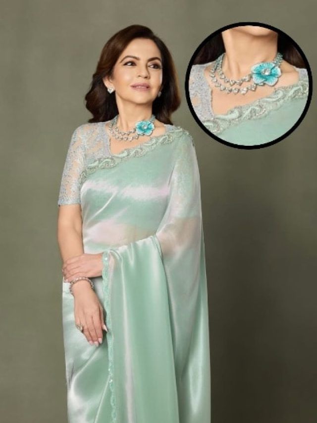 नीता अंबानी ने साड़ी पहन बॉलीवुड एक्ट्रेसेज को दी मात, हार्ट शेप नेकलेस लगा शानदार, Photos