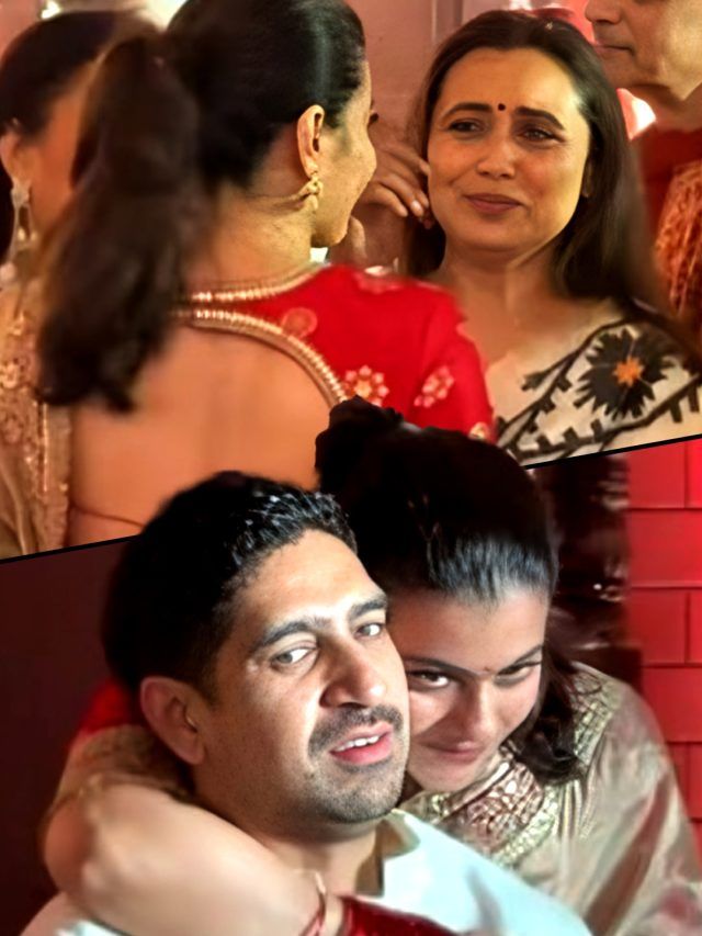 दुर्गा पूजा पंडाल में इमोशनल हुईं रानी मुखर्जी-काजोल, पिता को याद कर अयान के भी छलके आंसू