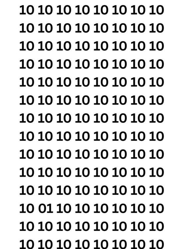 तस्वीर में छिपा है 01, सिर्फ 15 सेकंड में खोजने का चैलेंज