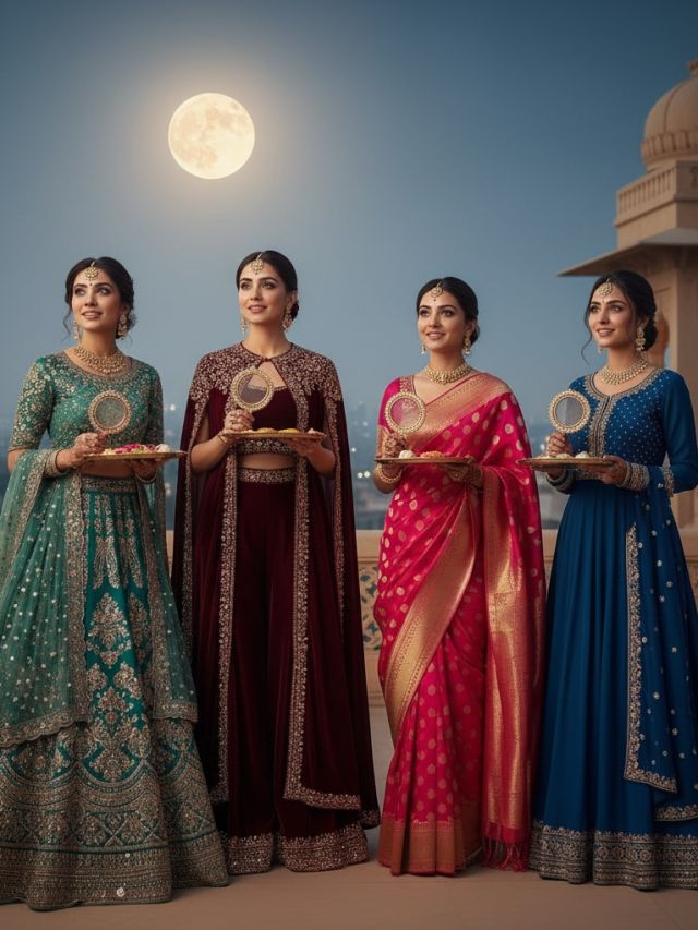 Karwachauth 2025: इस त्योहार पर पहनें ये ट्रेंडी ड्रेसेस, आपसे निगाह नहीं हटा पाएंगे पति