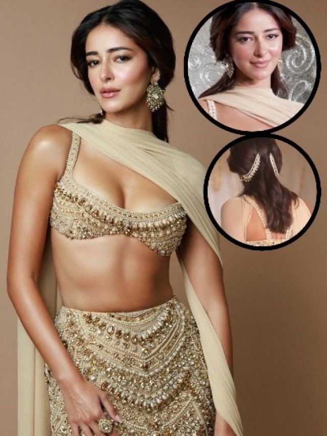 अनन्या पांडे ने दिवाली पार्टी में दिखाया ग्लैमर, गोल्डन लहंगे में लगीं अप्सरा