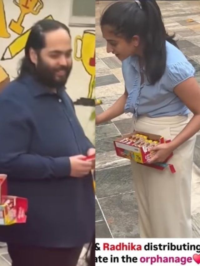 अनंत-राधिका ने अनाथालय में बांटी चॉकलेट, सिंपल पैंट-टॉप में सुंदर लगीं अंबानी बहू