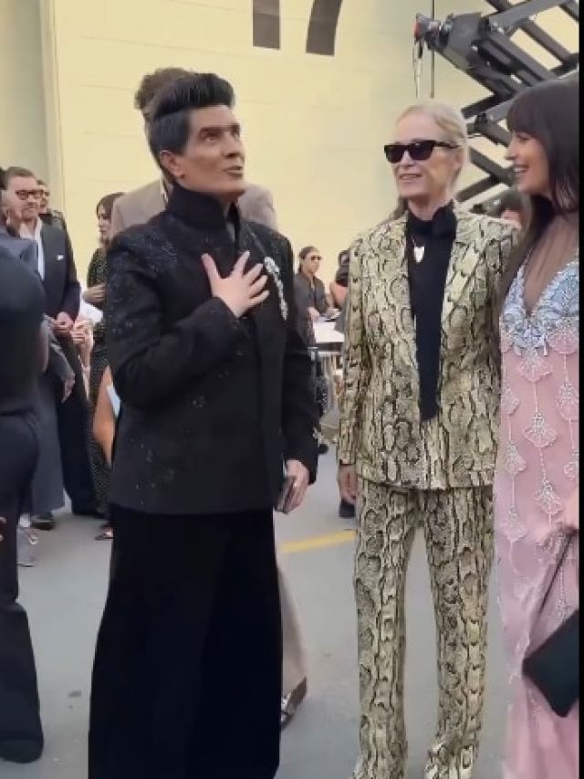 फैन की तरह हॉलीवुड स्टार के पीछे भागे बॉलीवुड के चहेते ड‍िजाइनर, हुए ट्रोल