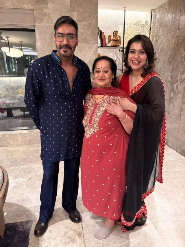 दिवाली पर काजोल ने विश किया न्यू ईयर, एक जैसे कपड़ों में दिखा परिवार, यूजर्स ने ली चुटकी