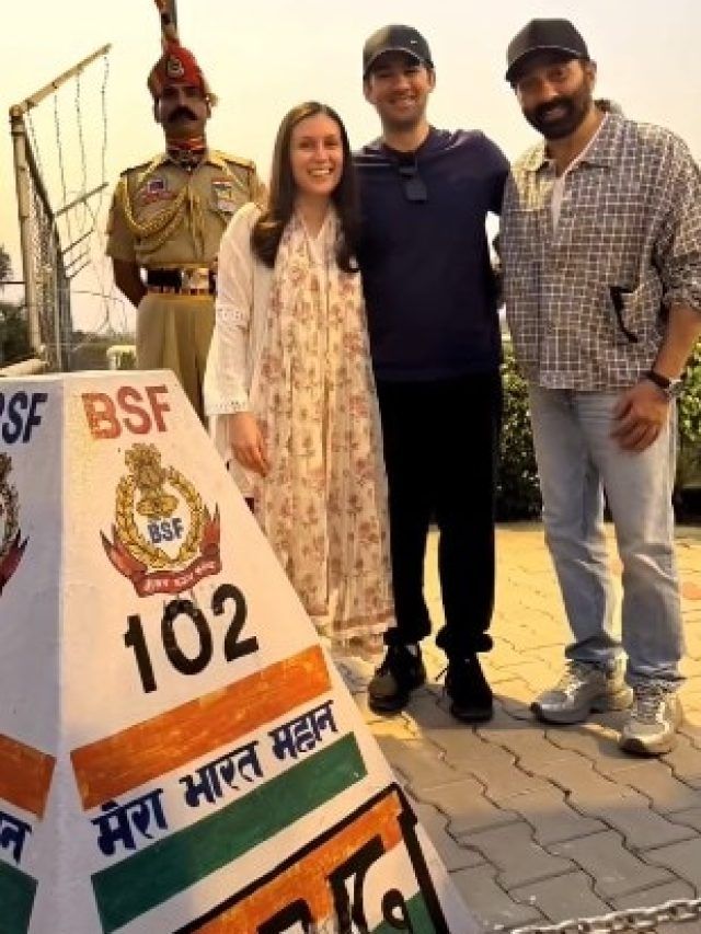 बेटे-बहू संग वाघा बॉर्डर पहुंचे सनी देओल, वीडियो शेयर कर लिखा- हिंदुस्तान जिंदाबाद...