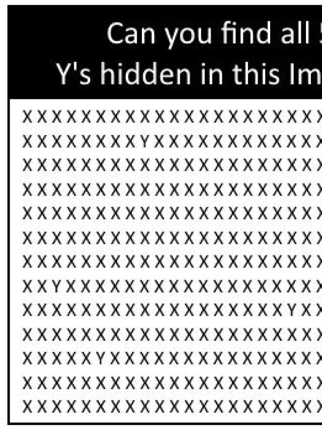 तस्वीर में 'X' के बीच छिपे 3 'Y'को खोज पाएंगे आप, 10 सेकंड का चैलेंज
