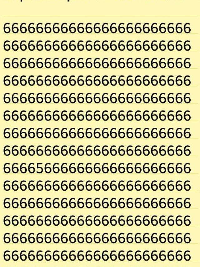 तस्वीर में 6 के बीच में छिपे 5 को खोज पाएंगे आप, 10 सेकंड का चैलेंज