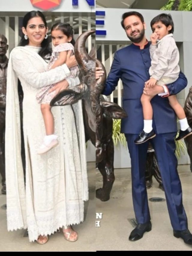 मां ईशा से लिपटी आदिया, पिता आनंद की गोद में अंगूठा चूसते कृष्णा.. क्यूट लगी पीरामल फैमिली