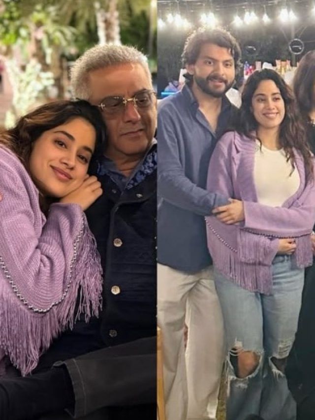 पापा के बर्थडे में ब्वॉयफ्रेंड संग पहुंची जाह्नवी, सस्ते स्वेटर ने खींचा ध्यान