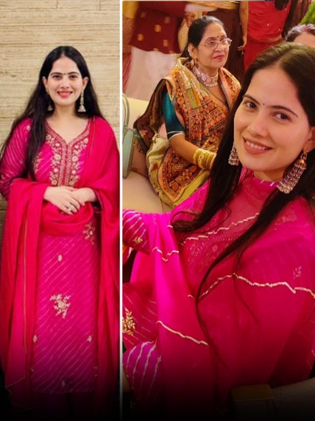 पुराना सूट पहन शादी में पहुंचीं जया किशोरी, बस दुपट्टा-ईयररिंग्स बदलकर नया कर लिया लुक