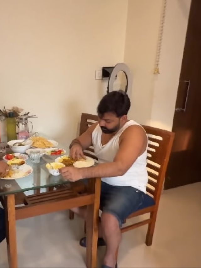 मनीषा रानी के घर पहुंचे पवन सिंह, खाया मछली-भात, बोले- प्यार से...