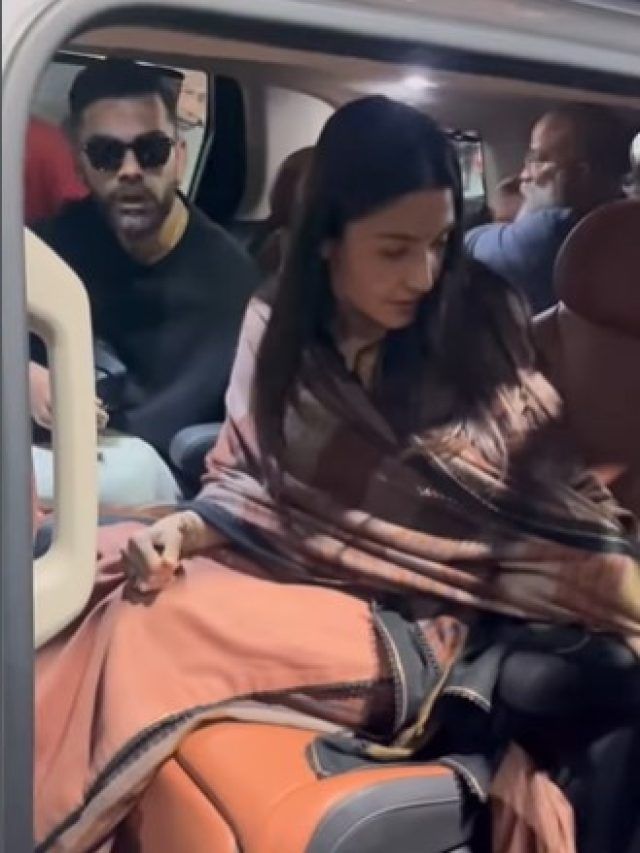 विराट को देख उमड़ी भीड़, पति को अनुष्का शर्मा ने किया प्रोटेक्ट, फैंस बोले- बेस्ट वाइफ