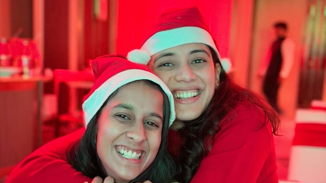 Smriti, Jemimah celebrate Christmas together