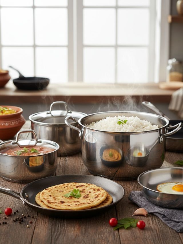 लोहा बढ़ाता है खून और स्टील है सेफ? खाना पकाने के लिए कौन से बर्तन करें यूज