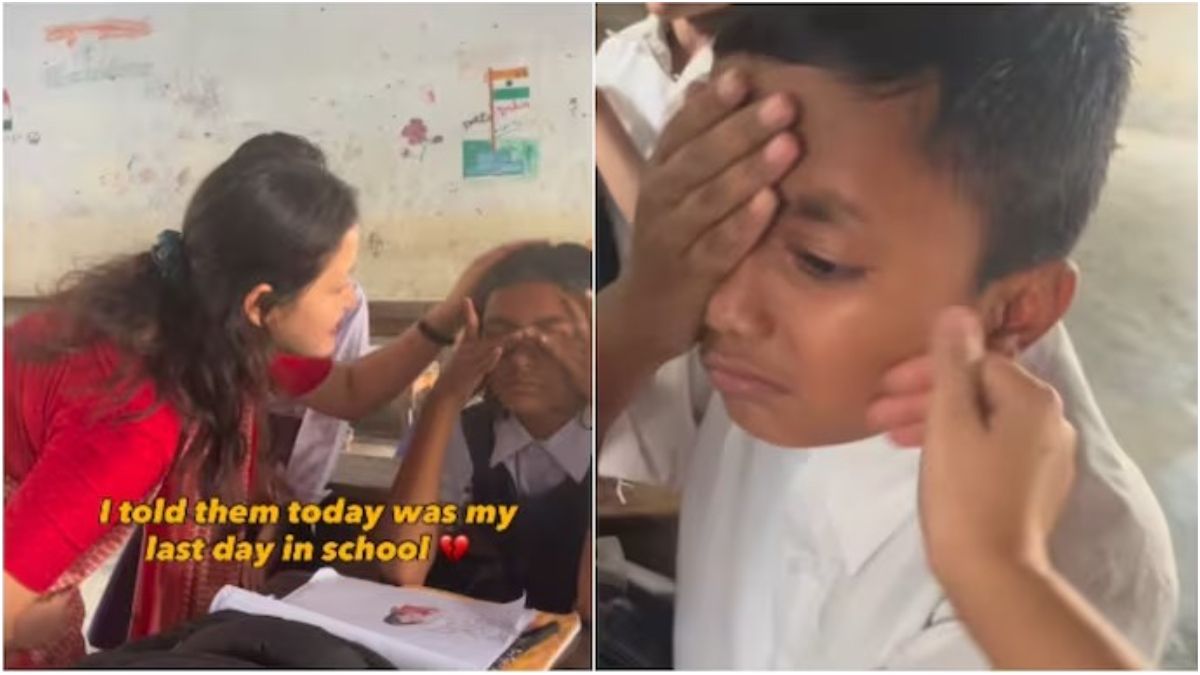 टीचर की विदाई का पल वायरल, बच्चों के आंसुओं ने सबको रुला दिया!